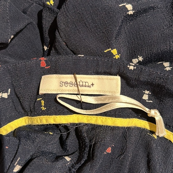 Sessun Paris Silk Mini Cat Print Shorts FR32 US0 - Picture 5 of 5